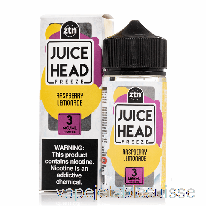Vape Suisse Limonade à La Framboise Congelée - Tête De Jus - 100ml 3mg